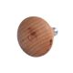 Handmade Plain Natural Wooden Round Cabinet Knobs